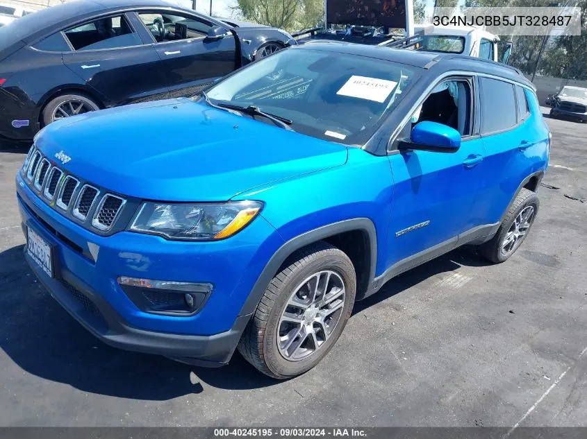 2018 Jeep Compass Latitude Fwd VIN: 3C4NJCBB5JT328487 Lot: 40245195