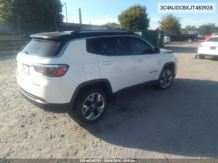 3C4NJDCBXJT483928 2018 Jeep Compass Limited 4X4