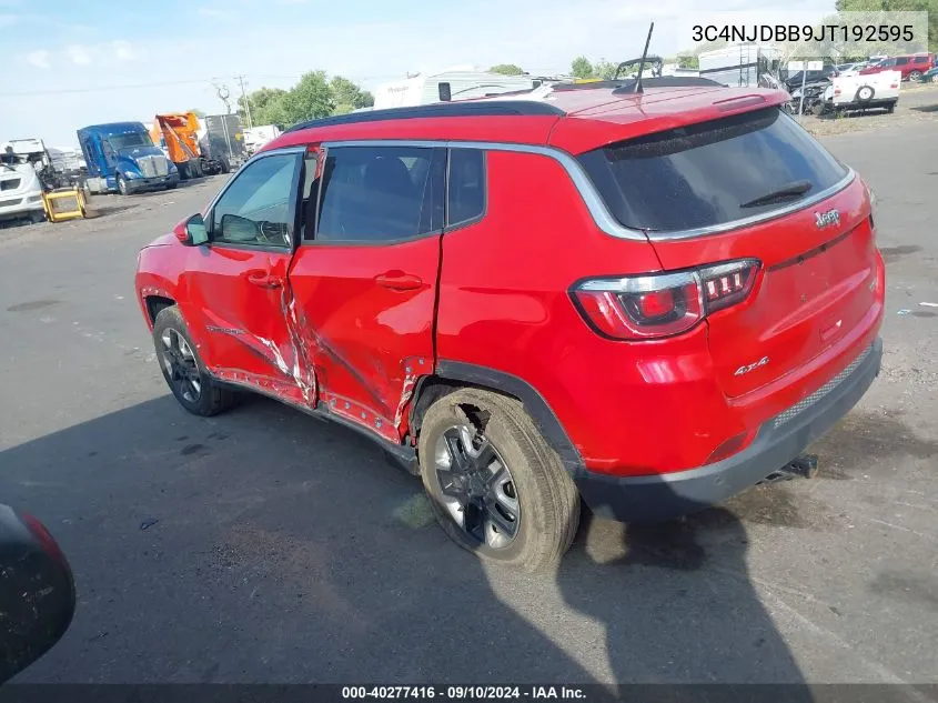 2018 Jeep Compass Latitude 4X4 VIN: 3C4NJDBB9JT192595 Lot: 40277416