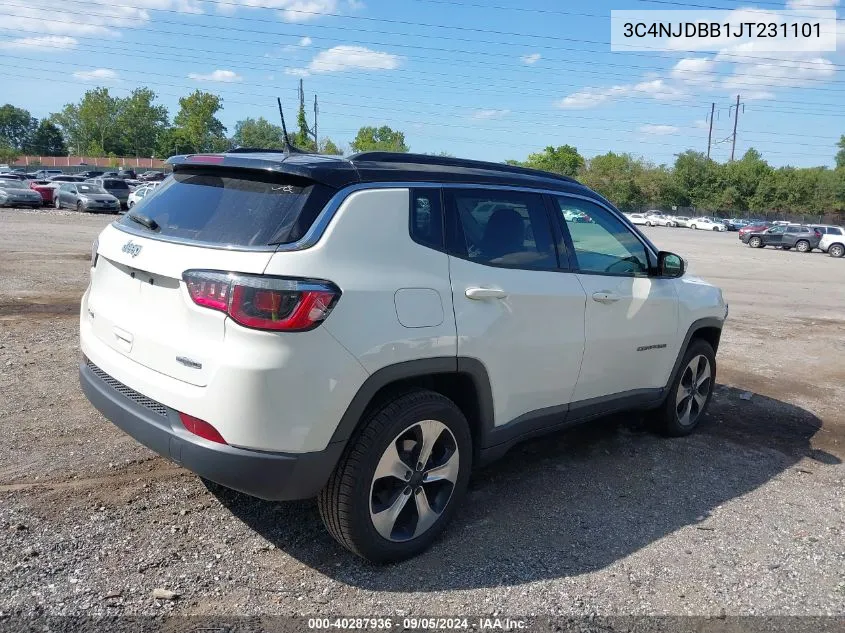 2018 Jeep Compass Latitude 4X4 VIN: 3C4NJDBB1JT231101 Lot: 40287936