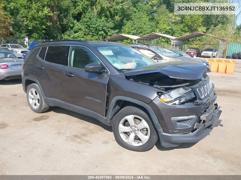 3C4NJCBBXJT136952 2018 Jeep Compass Latitude Fwd