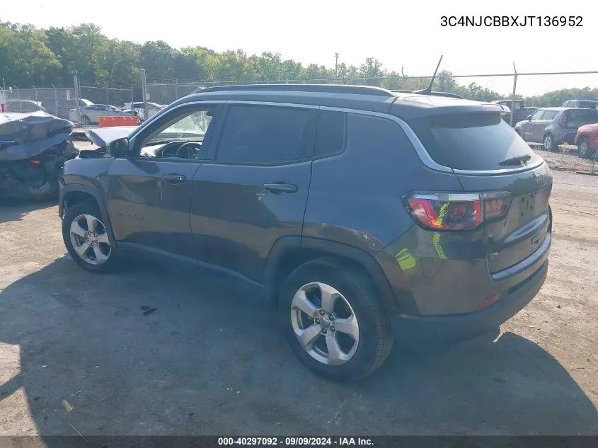 3C4NJCBBXJT136952 2018 Jeep Compass Latitude Fwd