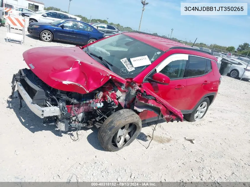 2018 Jeep Compass Latitude 4X4 VIN: 3C4NJDBB1JT350265 Lot: 40318152