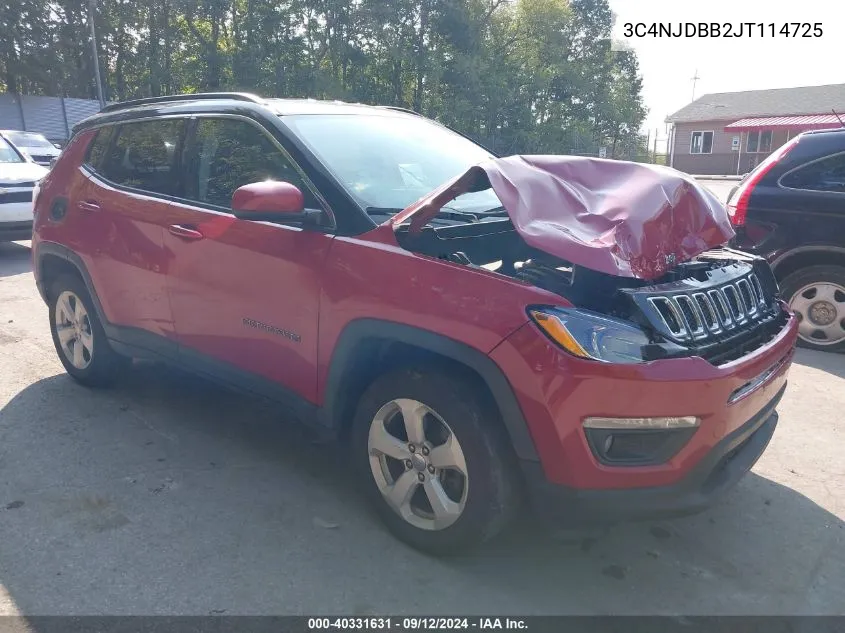 2018 Jeep Compass Latitude 4X4 VIN: 3C4NJDBB2JT114725 Lot: 40331631