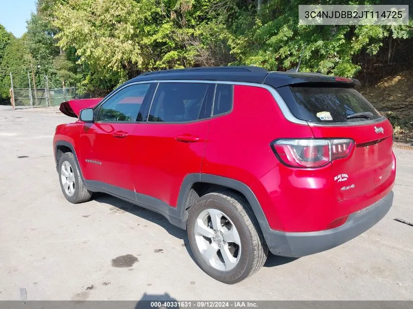 3C4NJDBB2JT114725 2018 Jeep Compass Latitude 4X4