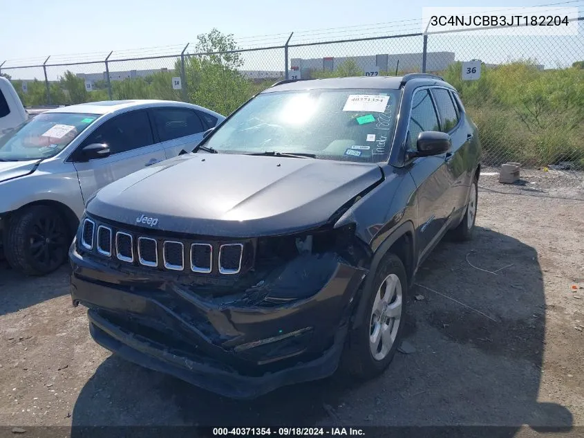 2018 Jeep Compass Latitude VIN: 3C4NJCBB3JT182204 Lot: 40371354