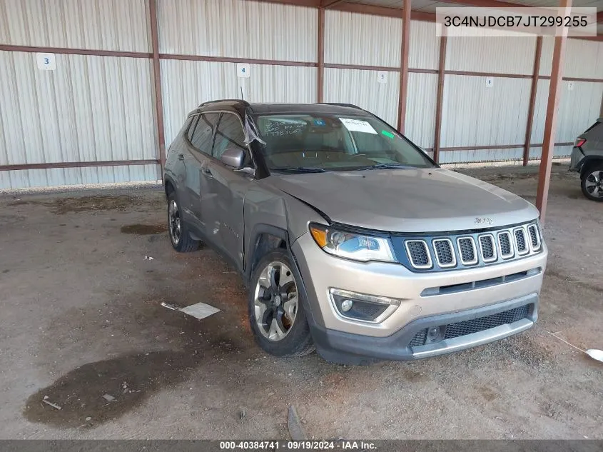 2018 Jeep Compass Limited 4X4 VIN: 3C4NJDCB7JT299255 Lot: 40384741