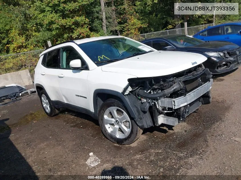 2018 Jeep Compass Latitude 4X4 VIN: 3C4NJDBBXJT393356 Lot: 40399985