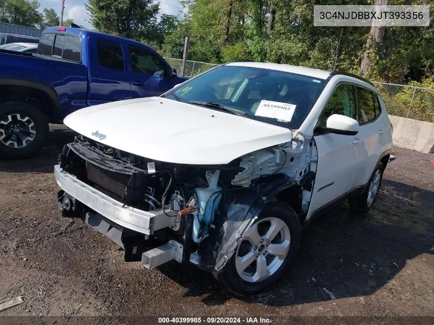 2018 Jeep Compass Latitude 4X4 VIN: 3C4NJDBBXJT393356 Lot: 40399985