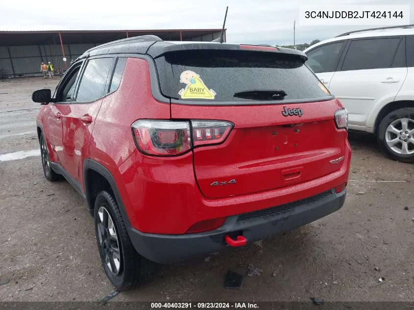 3C4NJDDB2JT424144 2018 Jeep Compass Trailhawk