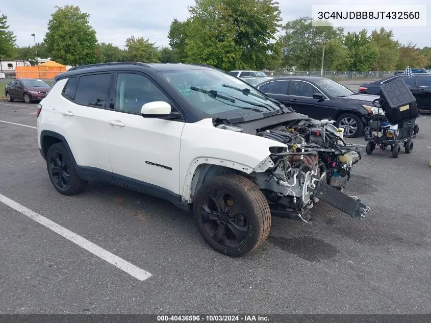 3C4NJDBB8JT432560 2018 Jeep Compass Altitude 4X4