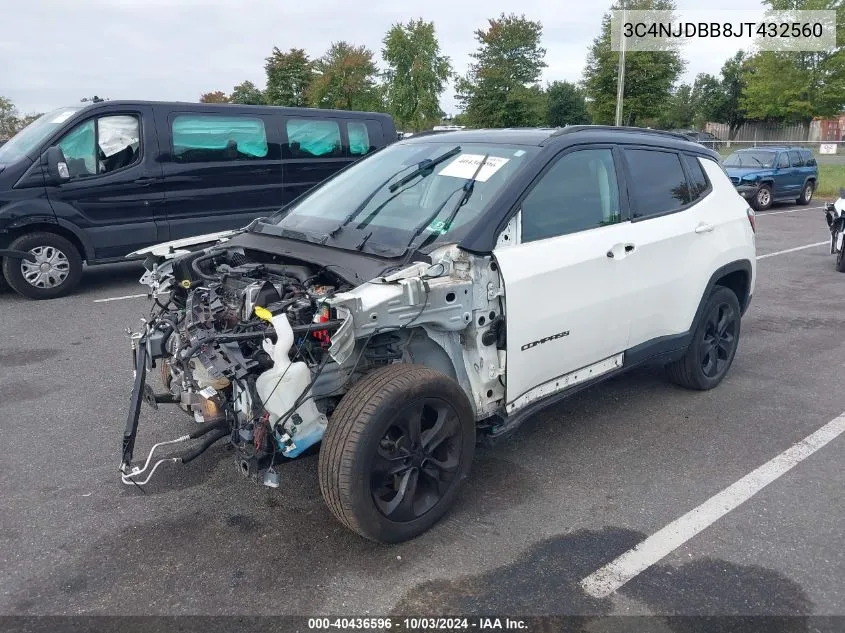 3C4NJDBB8JT432560 2018 Jeep Compass Altitude 4X4