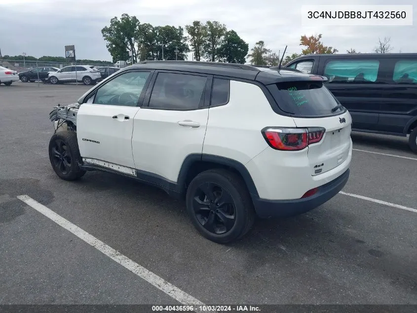 3C4NJDBB8JT432560 2018 Jeep Compass Altitude 4X4