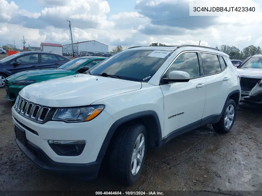 2018 Jeep Compass Latitude 4X4 VIN: 3C4NJDBB4JT423340 Lot: 40464604