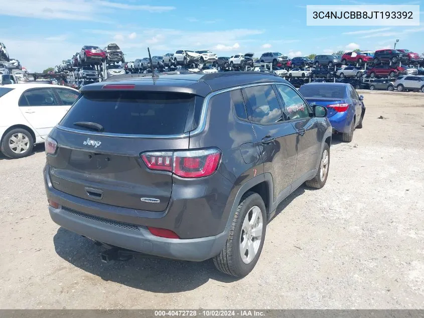 3C4NJCBB8JT193392 2018 Jeep Compass Latitude Fwd