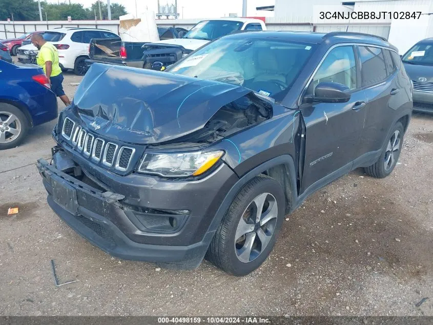 3C4NJCBB8JT102847 2018 Jeep Compass Latitude Fwd