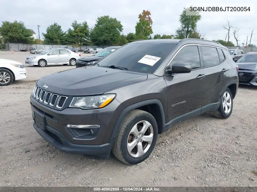 2018 Jeep Compass Latitude 4X4 VIN: 3C4NJDBB6JT200054 Lot: 40502958