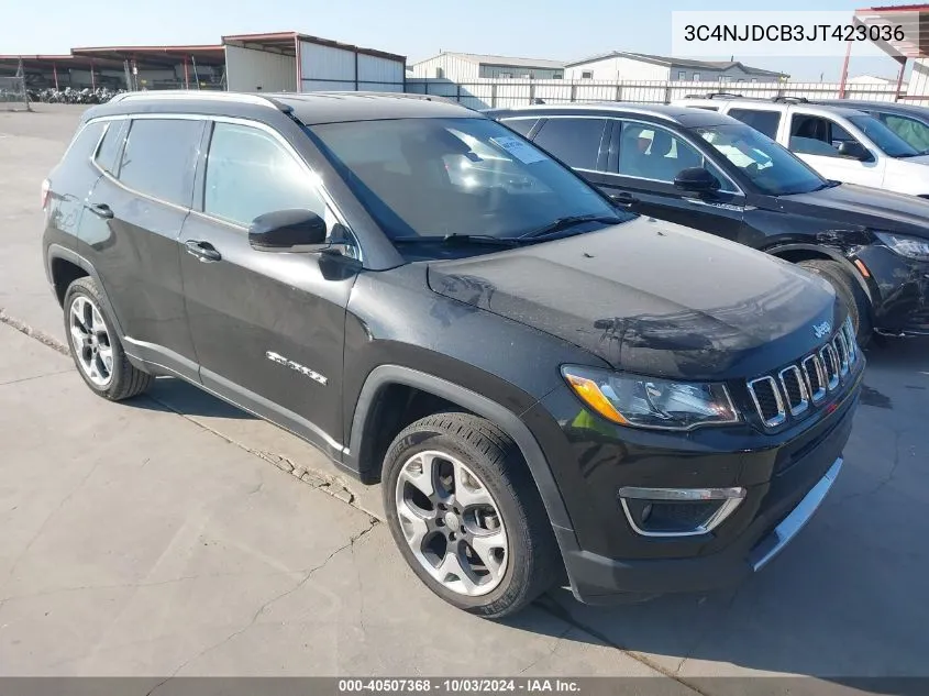 3C4NJDCB3JT423036 2018 Jeep Compass Limited 4X4