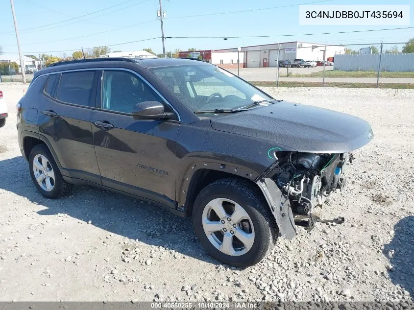 2018 Jeep Compass Latitude VIN: 3C4NJDBB0JT435694 Lot: 40550255