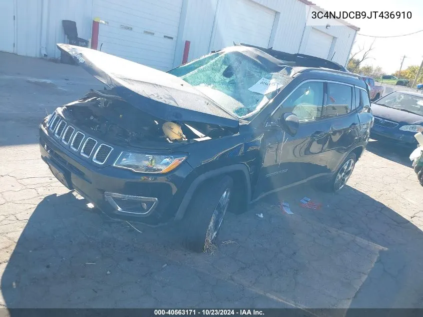 2018 Jeep Compass Limited 4X4 VIN: 3C4NJDCB9JT436910 Lot: 40563171