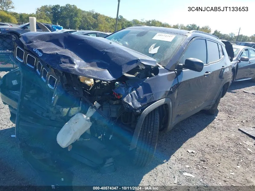 2018 Jeep Compass Sport Fwd VIN: 3C4NJCAB5JT133653 Lot: 40574347