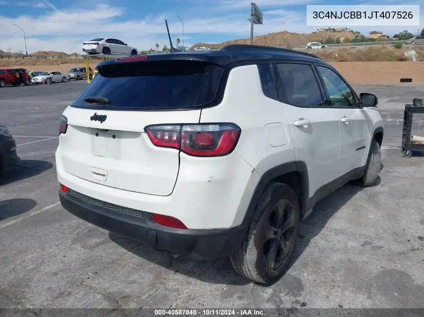 2018 Jeep Compass Altitude Fwd VIN: 3C4NJCBB1JT407526 Lot: 40587848