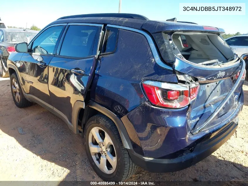 2018 Jeep Compass Latitude 4X4 VIN: 3C4NJDBB5JT348972 Lot: 40595499