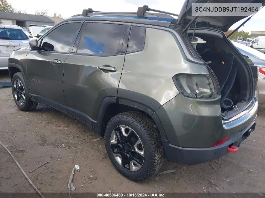 2018 Jeep Compass Trailhawk 4X4 VIN: 3C4NJDDB9JT192464 Lot: 40596489