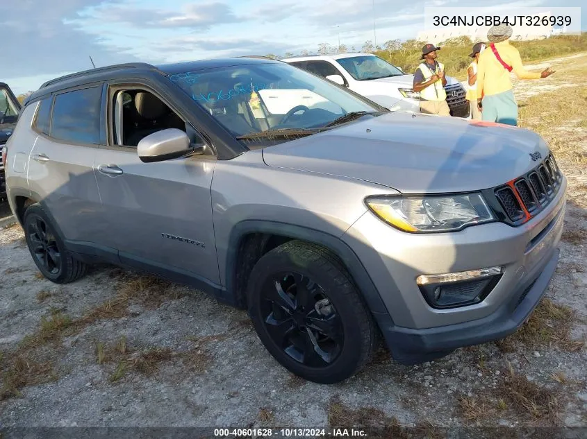 2018 Jeep Compass Altitude Fwd VIN: 3C4NJCBB4JT326939 Lot: 40601628