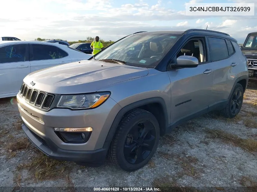 2018 Jeep Compass Altitude Fwd VIN: 3C4NJCBB4JT326939 Lot: 40601628