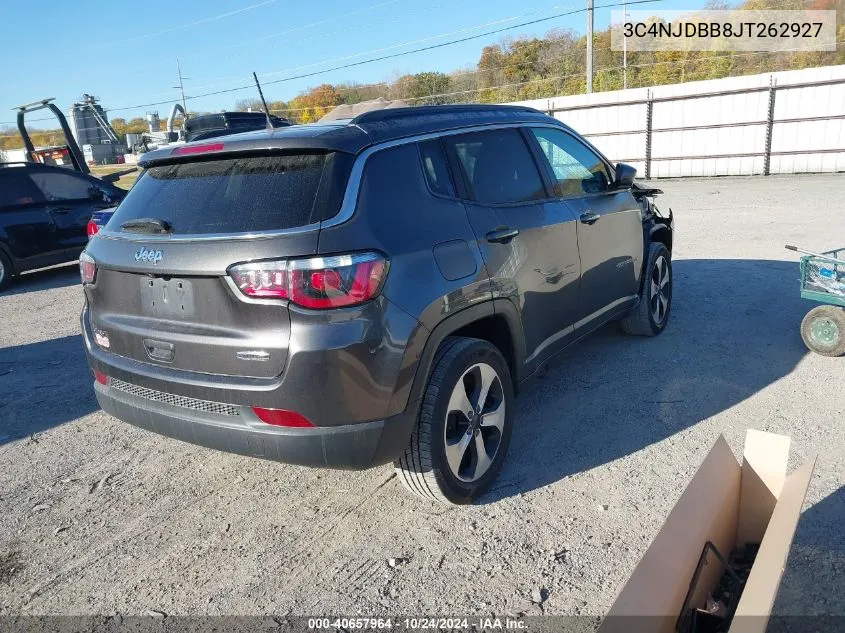 2018 Jeep Compass Latitude 4X4 VIN: 3C4NJDBB8JT262927 Lot: 40657964