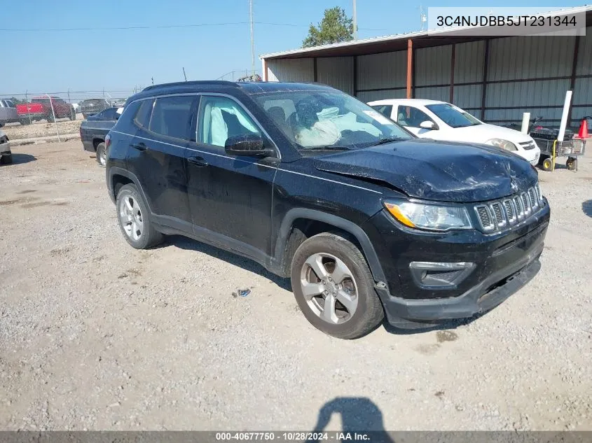 2018 Jeep Compass Latitude 4X4 VIN: 3C4NJDBB5JT231344 Lot: 40677750