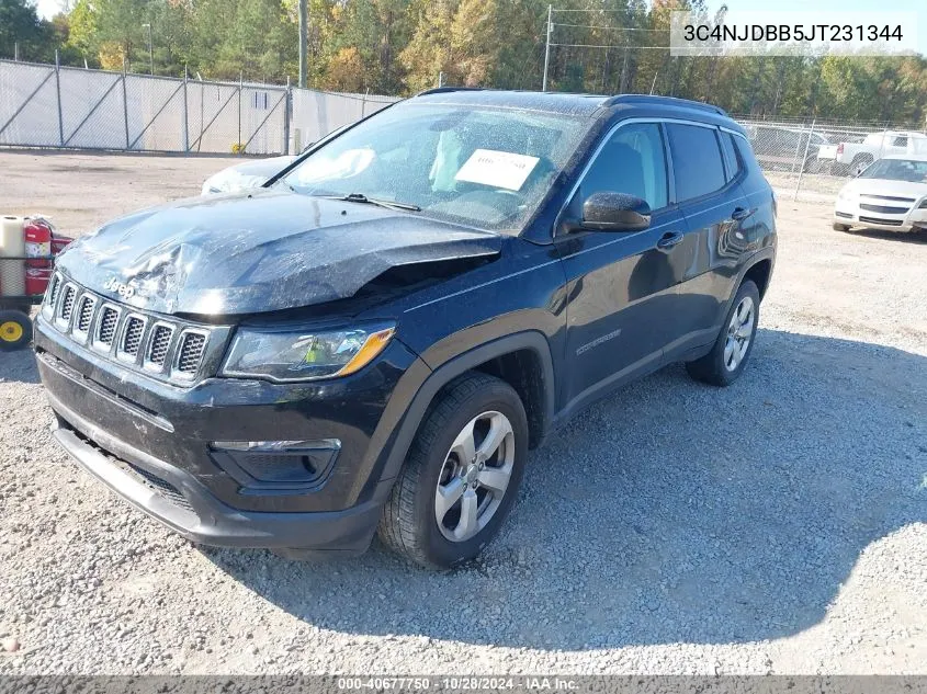 2018 Jeep Compass Latitude 4X4 VIN: 3C4NJDBB5JT231344 Lot: 40677750