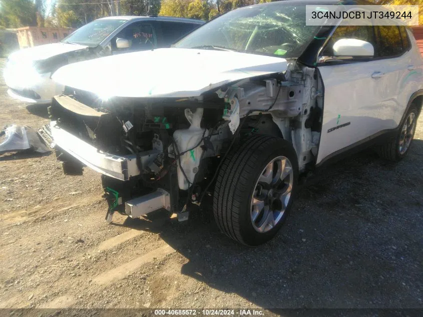 2018 Jeep Compass Limited 4X4 VIN: 3C4NJDCB1JT349244 Lot: 40685572