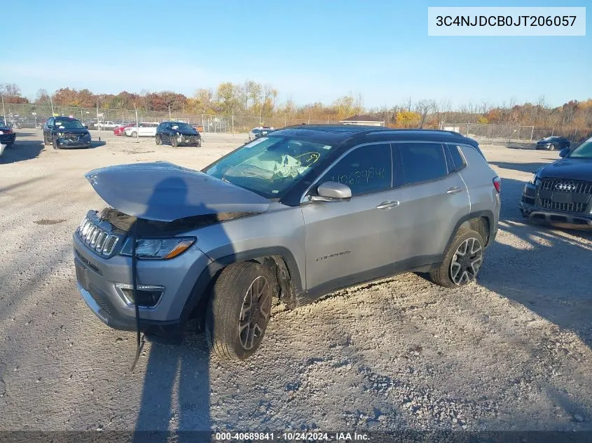 3C4NJDCB0JT206057 2018 Jeep Compass Limited 4X4