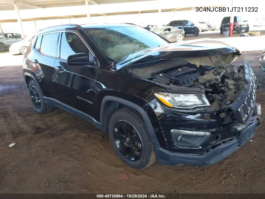 2018 Jeep Compass Latitude Fwd VIN: 3C4NJCBB1JT211232 Lot: 40730964