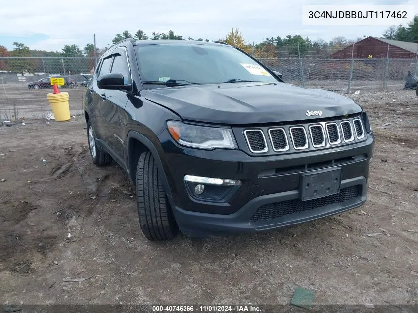 2018 Jeep Compass Latitude 4X4 VIN: 3C4NJDBB0JT117462 Lot: 40746366