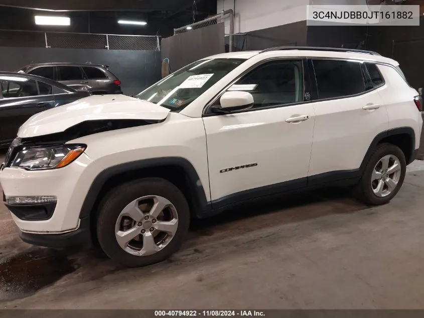 2018 Jeep Compass Latitude 4X4 VIN: 3C4NJDBB0JT161882 Lot: 40794922