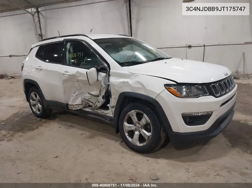 2018 Jeep Compass Latitude 4X4 VIN: 3C4NJDBB9JT175747 Lot: 40808751