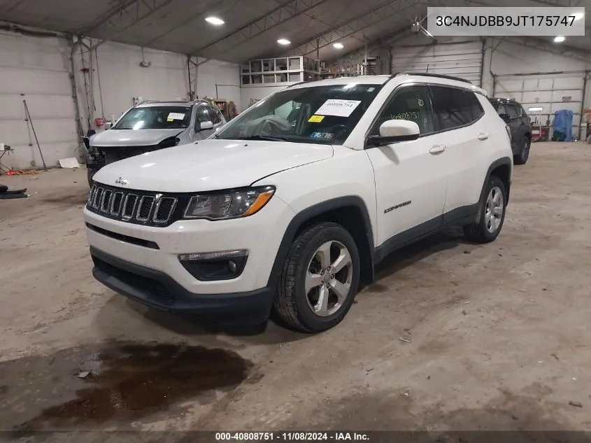 2018 Jeep Compass Latitude 4X4 VIN: 3C4NJDBB9JT175747 Lot: 40808751