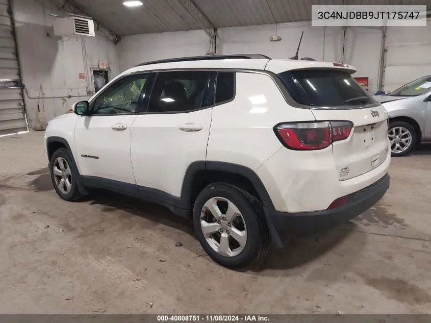 2018 Jeep Compass Latitude 4X4 VIN: 3C4NJDBB9JT175747 Lot: 40808751