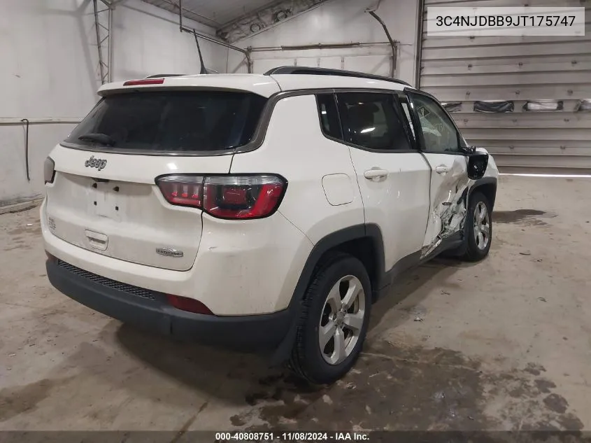 2018 Jeep Compass Latitude 4X4 VIN: 3C4NJDBB9JT175747 Lot: 40808751