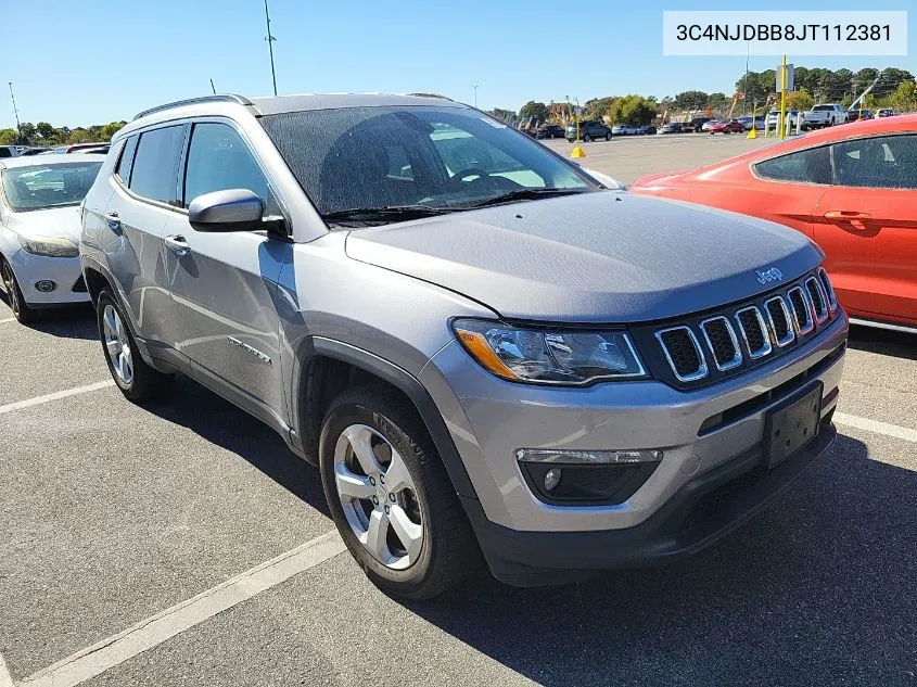 2018 Jeep Compass Latitude VIN: 3C4NJDBB8JT112381 Lot: 40832550