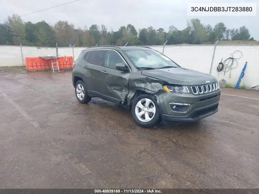 2018 Jeep Compass Latitude 4X4 VIN: 3C4NJDBB3JT283880 Lot: 40839169