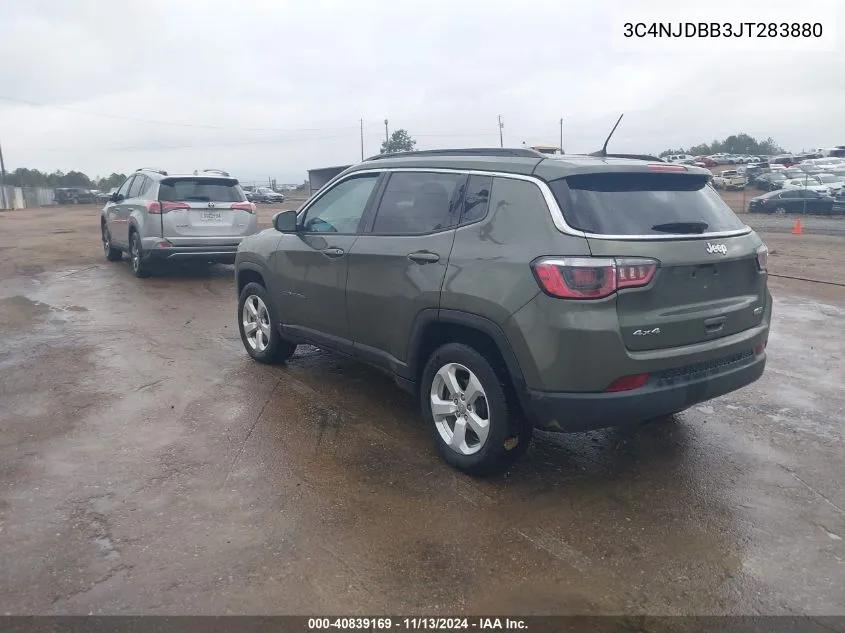 2018 Jeep Compass Latitude 4X4 VIN: 3C4NJDBB3JT283880 Lot: 40839169