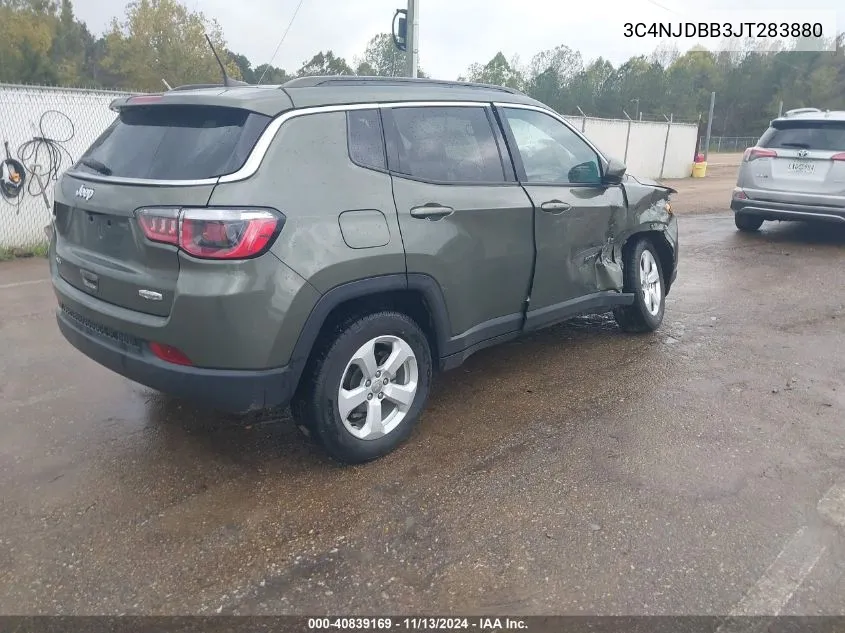 2018 Jeep Compass Latitude 4X4 VIN: 3C4NJDBB3JT283880 Lot: 40839169