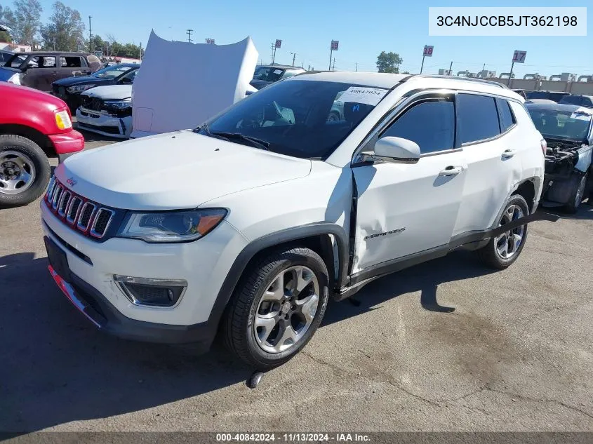 3C4NJCCB5JT362198 2018 Jeep Compass Limited Fwd