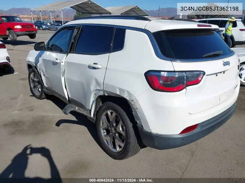 3C4NJCCB5JT362198 2018 Jeep Compass Limited Fwd