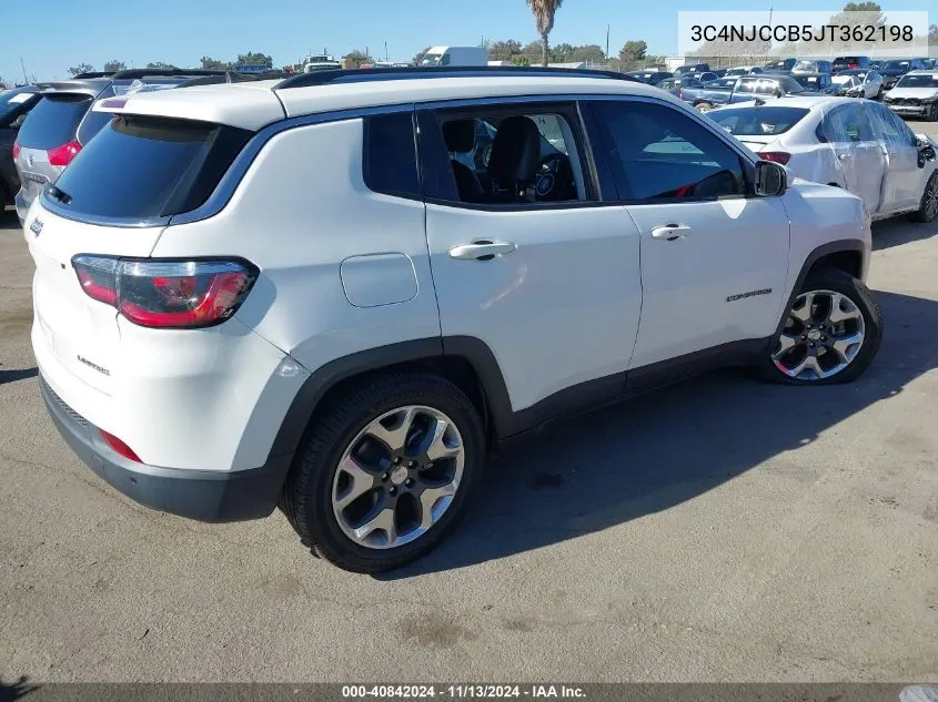 3C4NJCCB5JT362198 2018 Jeep Compass Limited Fwd