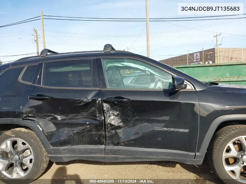 3C4NJDCB9JT135683 2018 Jeep Compass Limited 4X4